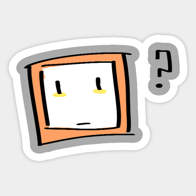 Orange Box Sticker by franberi